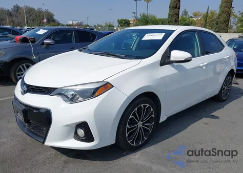 2015 Toyota Corolla S Plus z USA, uszkodzony, nr VIN 5YFBURHE3FP219700